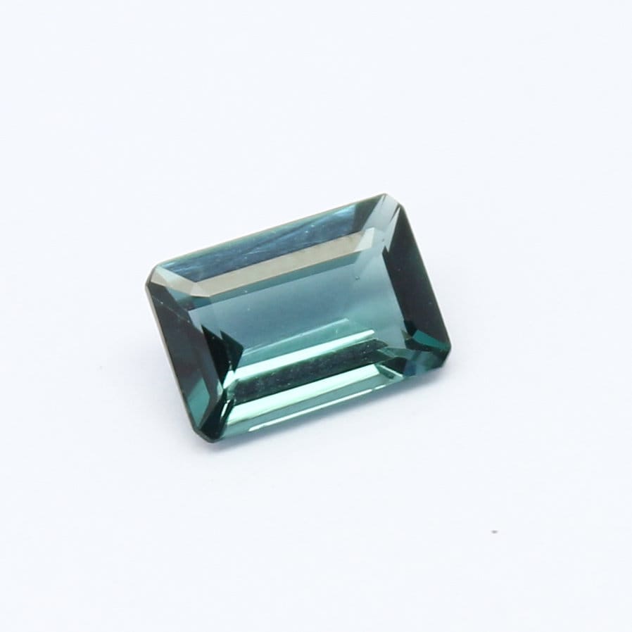 Natural Indicolite Tourmaline 0.52 Carat 6x4 MM Octagon Shape Faceted Gemstone