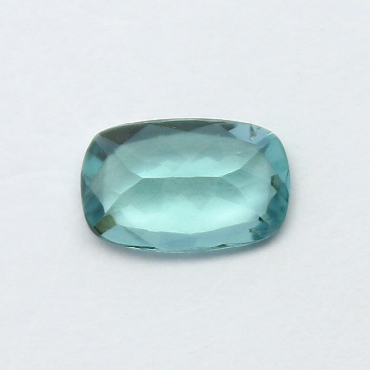 Natural Indicolite Tourmaline 0.36 Carat 5.9x3.8 MM Cushion Shape Faceted Gemstone