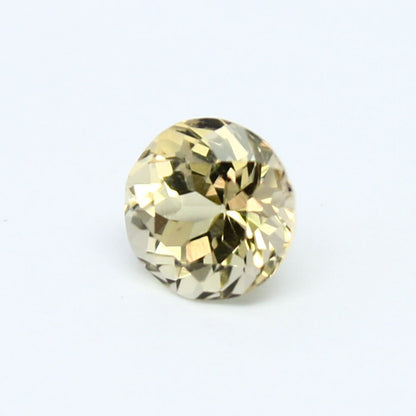 Natural Yellow Tourmaline 0.87 Carat 6x6 MM Round Shape Faceted Gemstone