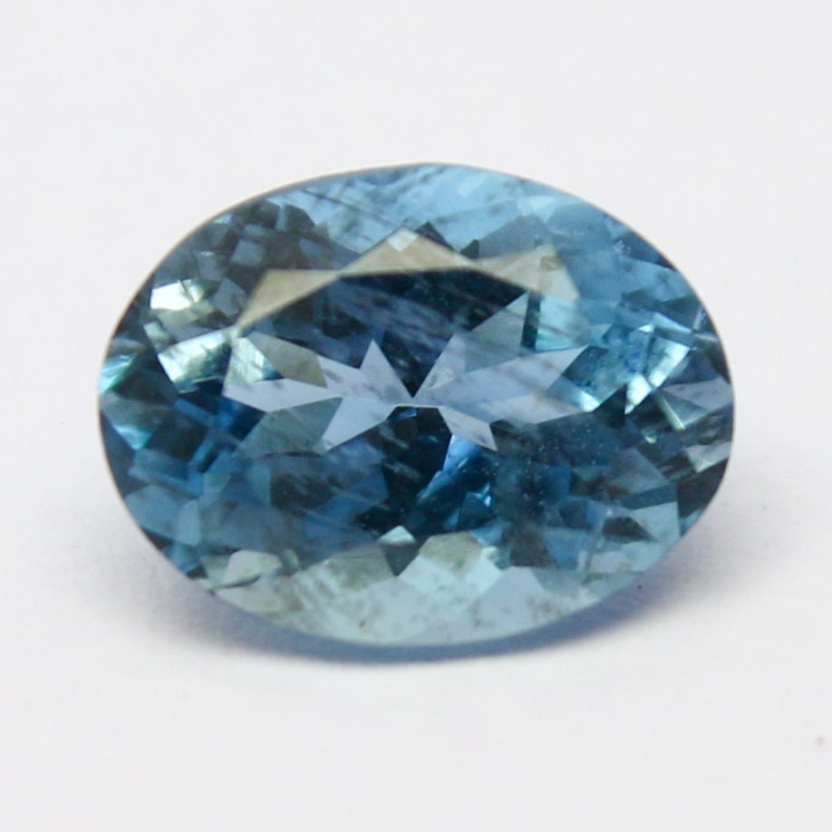 Natural Santa Maria Aquamarine 1.78 Carat 9x7 MM Oval Shape Faceted Gemstone