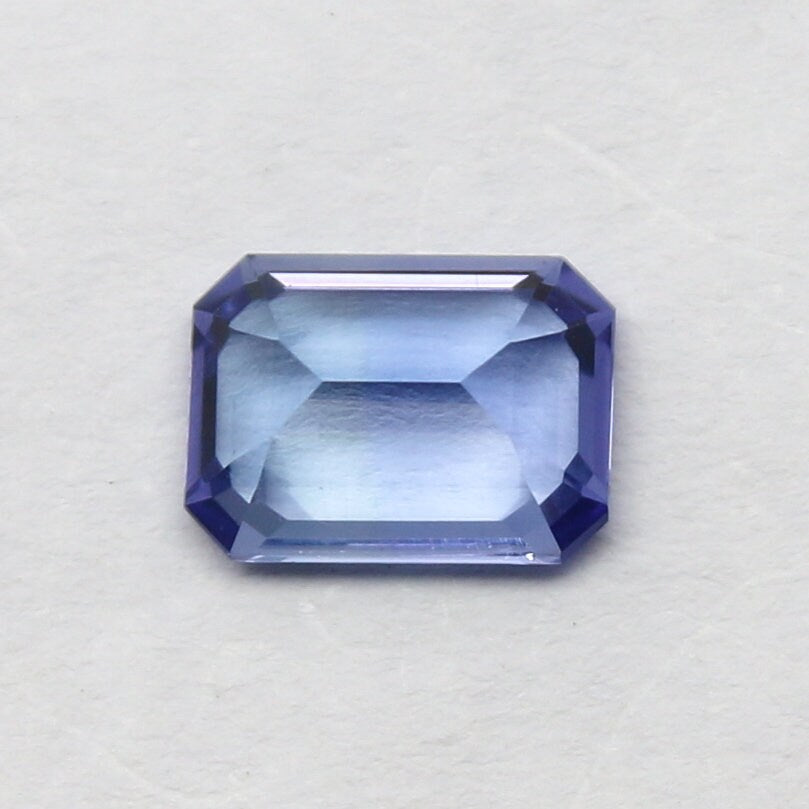 Natural Blue Tanzanite 1.36 Carat 7.5x5.5 MM Octagon Shape Faceted Gemstone