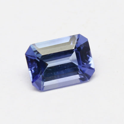 Natural Blue Tanzanite 1.36 Carat 7.5x5.5 MM Octagon Shape Faceted Gemstone