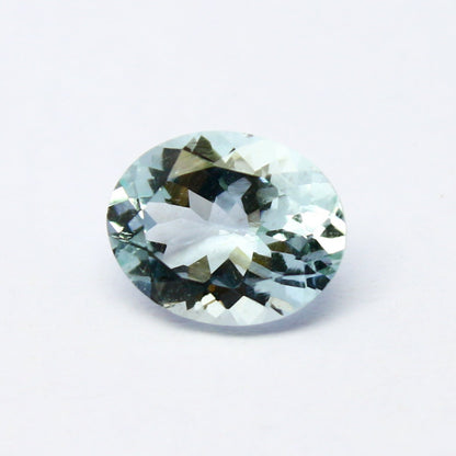 Natural Aquamarine 2.35 Carat 10x8 MM Oval Shape Faceted Gemstone