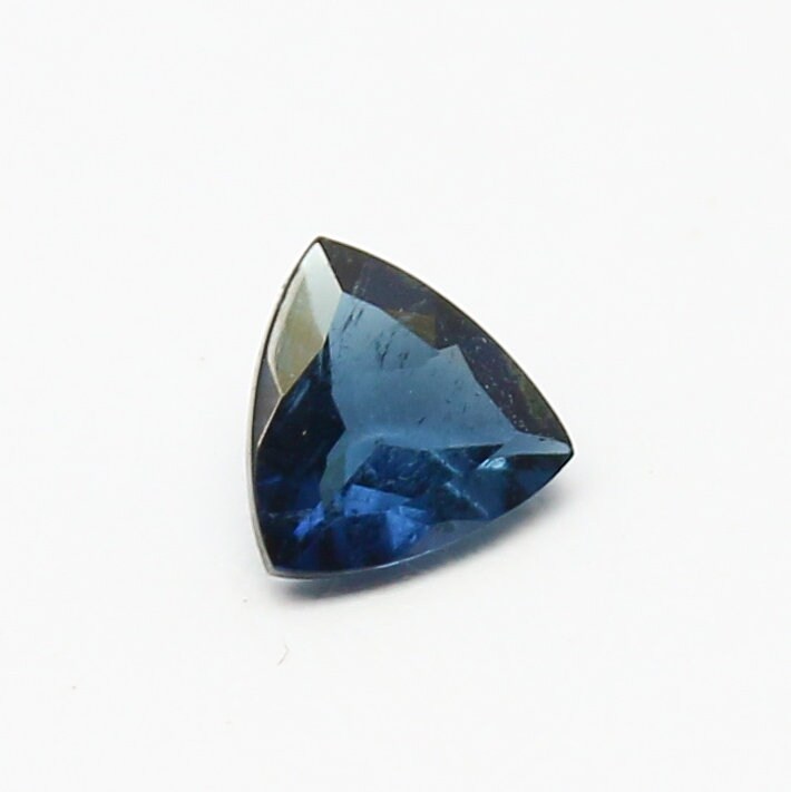 Natural Blue Tourmaline 0.27 Carat 4.5x4.5 MM Trillion Shape Faceted Gemstone