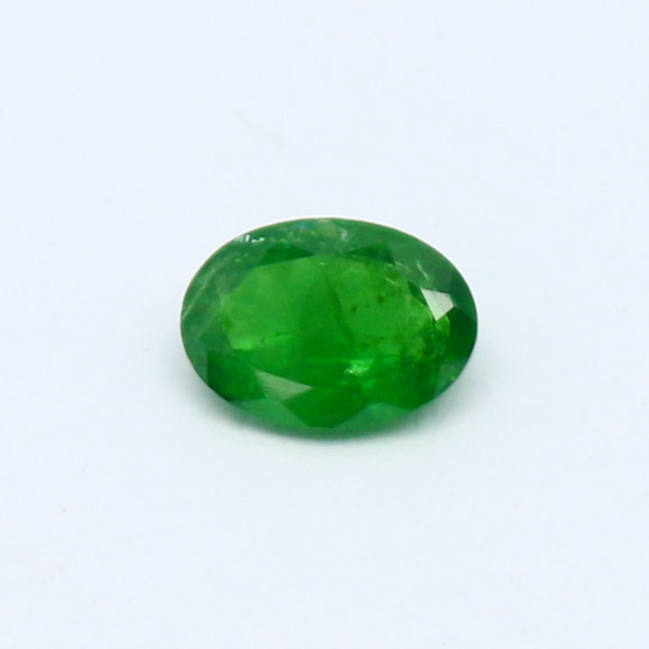 Natural Tsavorite 0.77 Carat 7x5 MM Oval shape Faceted Gemstone