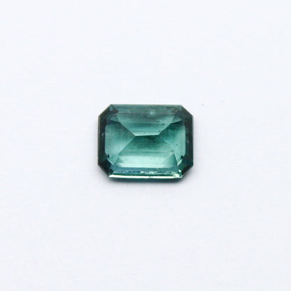 Natural Indicolite Tourmaline 0.88 Carat 6.5x5 MM Octagon Shape Faceted Gemstone