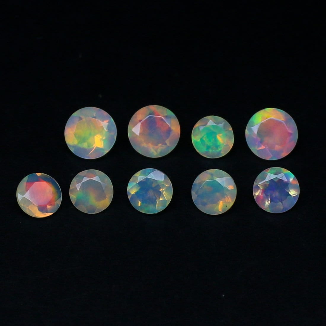 Natural Rare Ethiopian Opal Round/Octagon Shape Faceted Gemstone