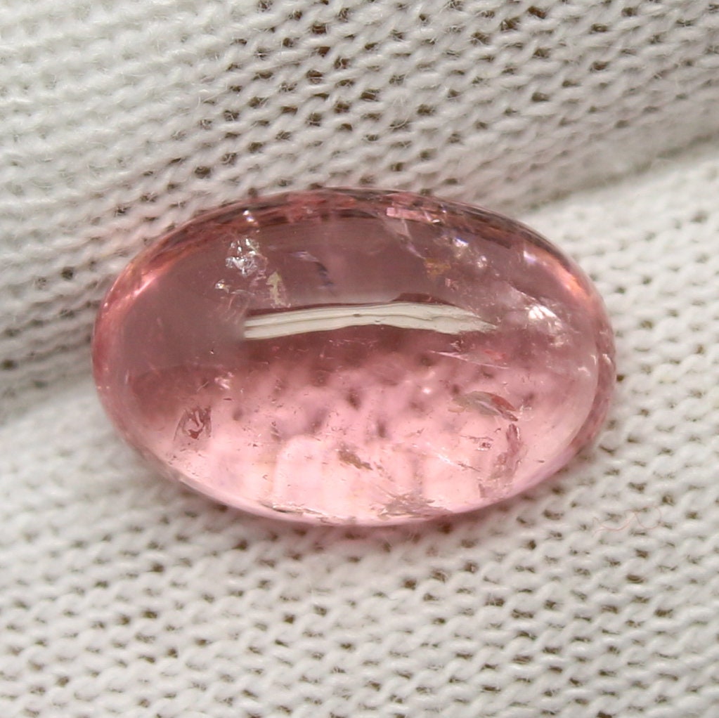 Natural Pink Tourmaline Lot 23.71 Carat 11.7x9/12.7x8.3/16.1x11.5/10.5x10.3 MM Oval Shape Cabochon Gemstone 4 Piece Lot