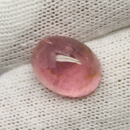 Natural Pink Tourmaline Lot 23.71 Carat 11.7x9/12.7x8.3/16.1x11.5/10.5x10.3 MM Oval Shape Cabochon Gemstone 4 Piece Lot