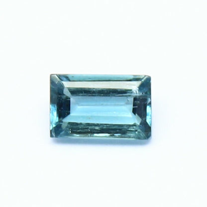 Natural Indicolite Tourmaline 0.45 Carat 5.5x3.5 MM Baguette Shape Faceted Gemstone