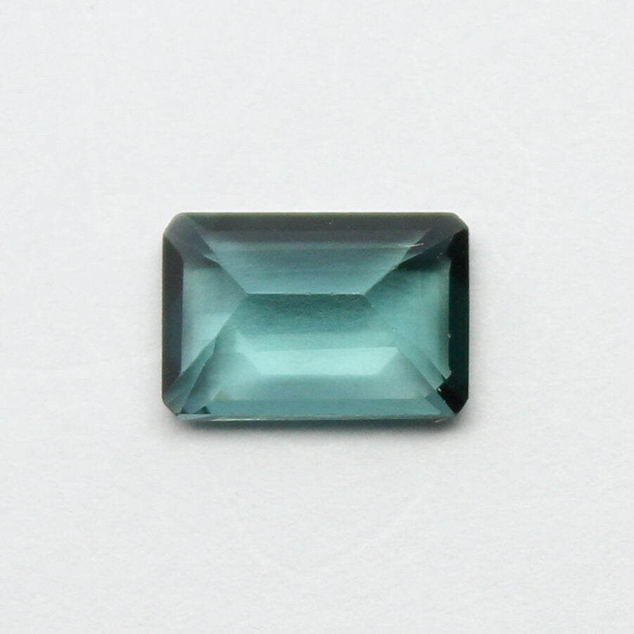 Natural Indicolite Tourmaline 0.52 Carat 6x4 MM Octagon Shape Faceted Gemstone