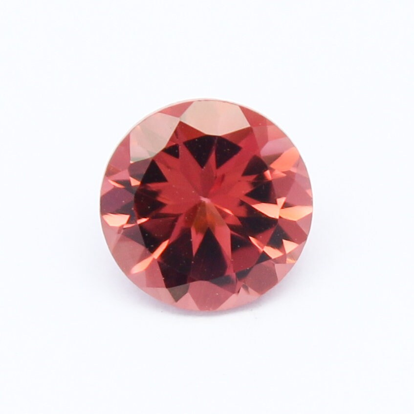 Natural Pink Tourmaline 1.17 Carat 7x7 MM Round Shape Faceted Gemstone