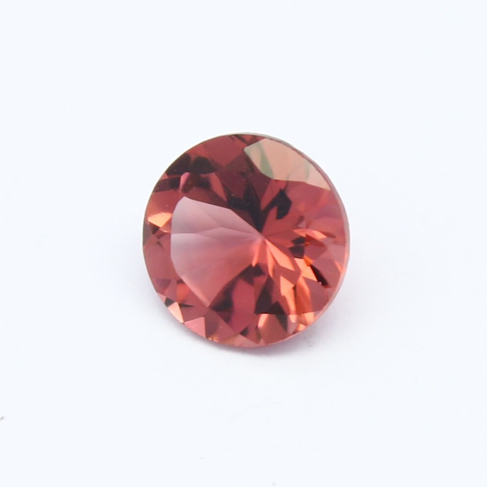 Natural Pink Tourmaline 1.17 Carat 7x7 MM Round Shape Faceted Gemstone