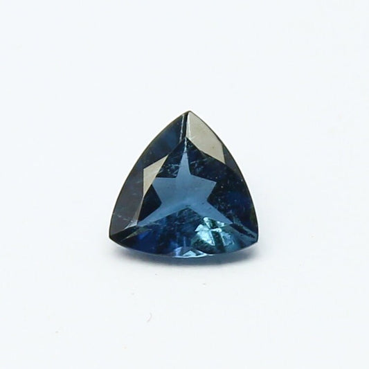 Natural Blue Tourmaline 0.27 Carat 4.5x4.5 MM Trillion Shape Faceted Gemstone