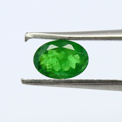 Natural Tsavorite 0.77 Carat 7x5 MM Oval shape Faceted Gemstone