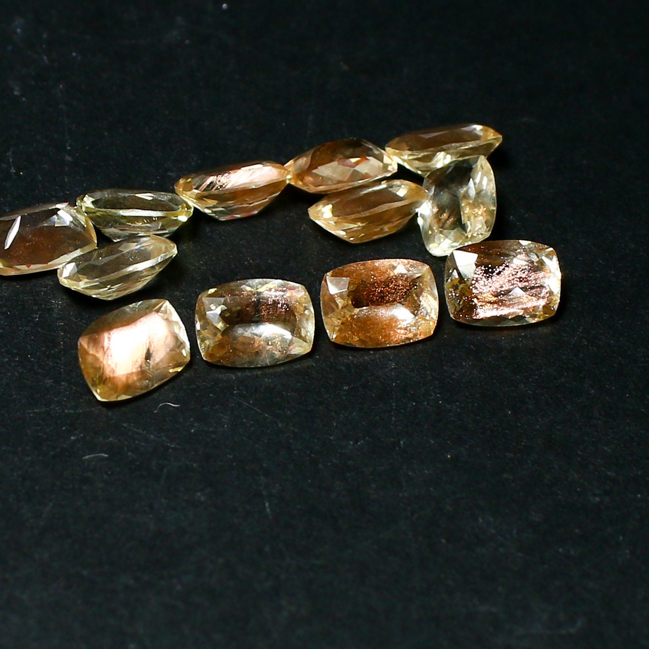 Natural Oregon Sunstone 7x5 MM Cushion Shape Faceted Gemstone Lot