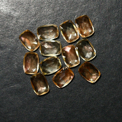 Natural Oregon Sunstone 7x5 MM Cushion Shape Faceted Gemstone Lot