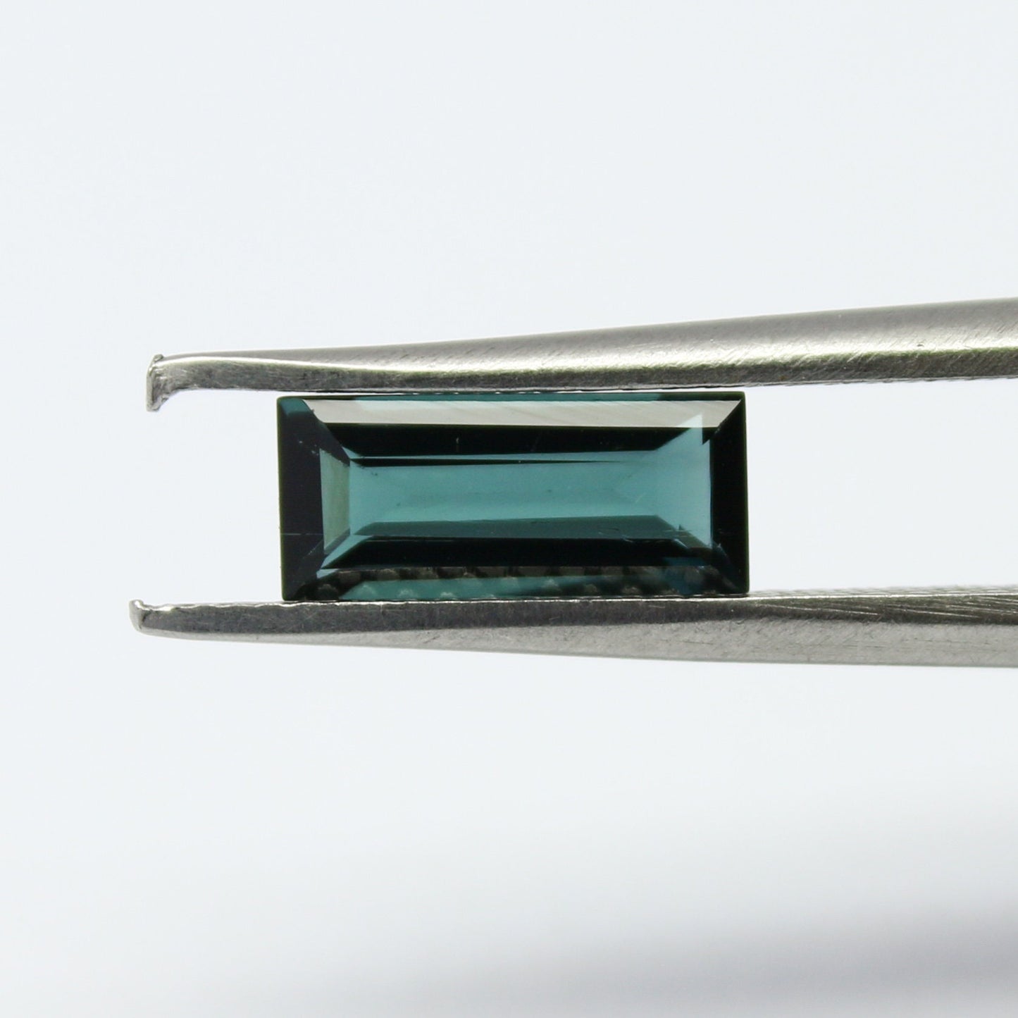 Natural Indicolite Tourmaline 1.17 Carat 9.5x4 MM Baguette Shape Faceted Gemstone