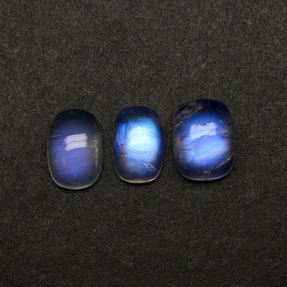 Natural Rainbow Moonstone Cushion Shape Cabochon Gemstone Lot