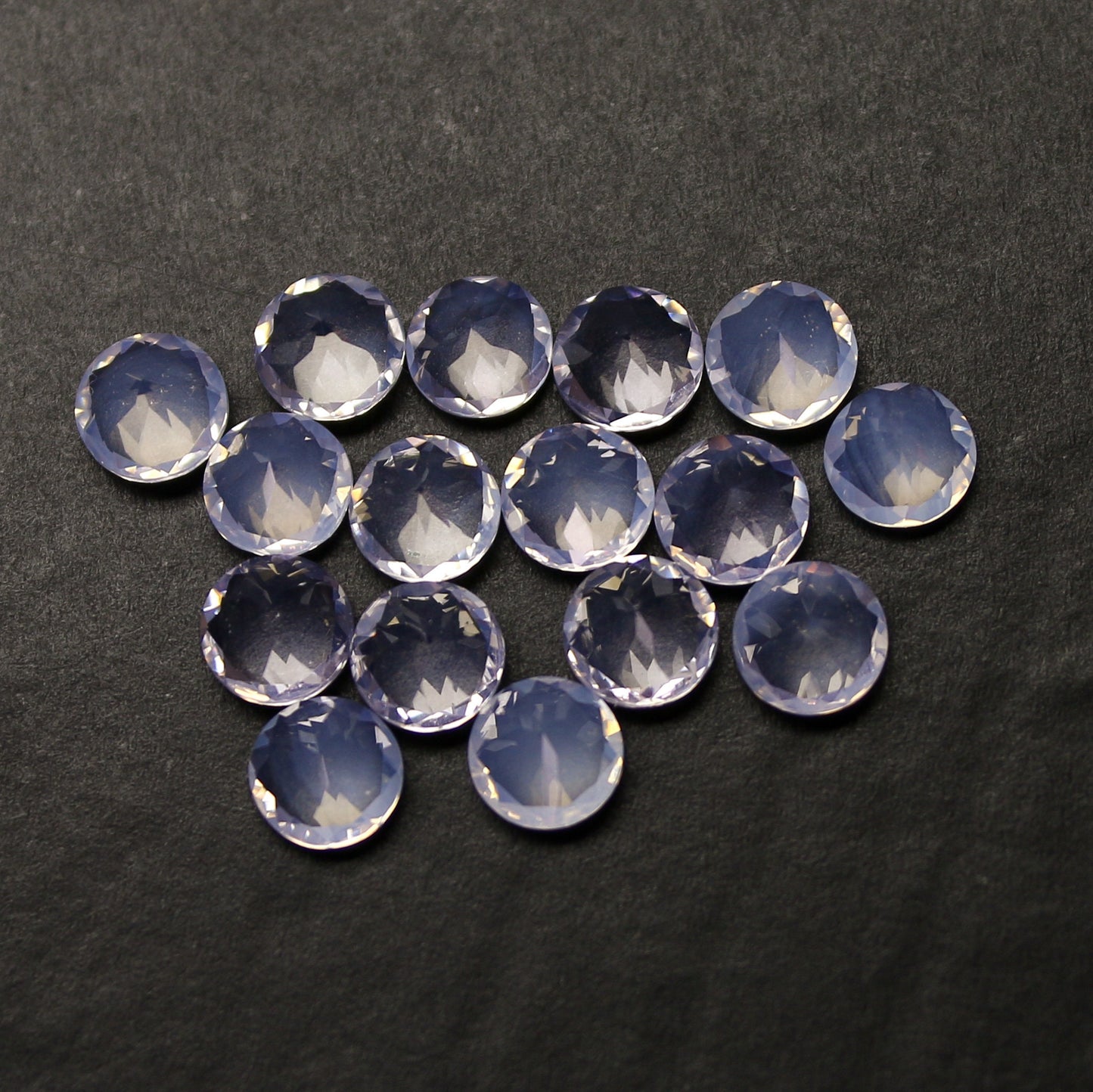 Natural Lavender Quartz 6x6 MM Round Shape Faceted Gemstone