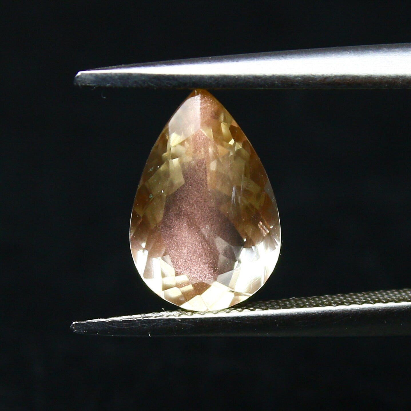 Natural Oregon Sunstone 1.33 Carat 10x6.7 MM Pear Shape Faceted Gemstone