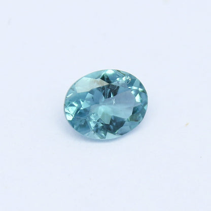 Natural Blue Tourmaline 0.46 Carat 5.8x4.6 MM Oval Shape Faceted Gemstone