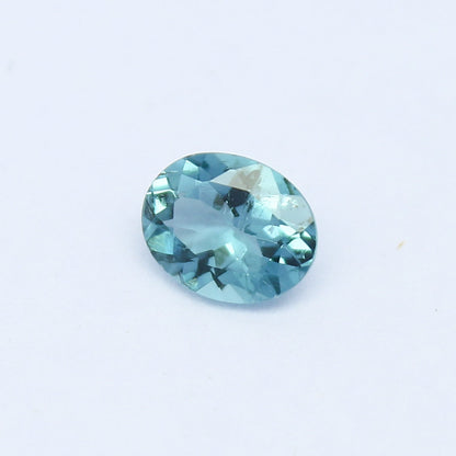 Natural Blue Tourmaline 0.46 Carat 5.8x4.6 MM Oval Shape Faceted Gemstone