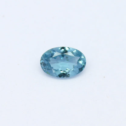 Natural Blue Tourmaline 0.42 Carat 6x4 MM Oval Shape Faceted Gemstone