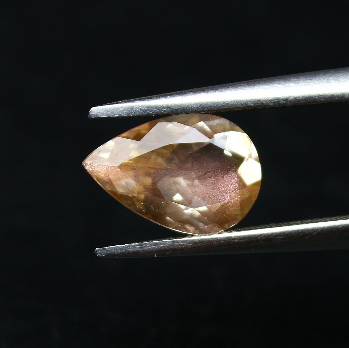 Natural Oregon Sunstone 1.33 Carat 10x6.7 MM Pear Shape Faceted Gemstone