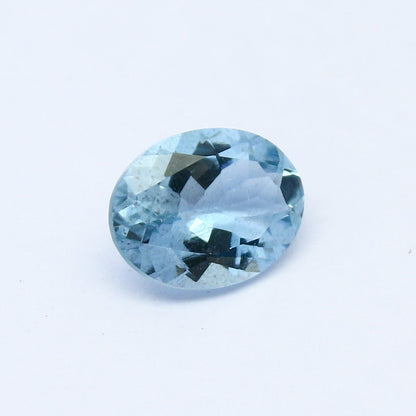 Natural Aquamarine 1.63 Carat 9x7 MM Oval Shape Faceted Gemstone