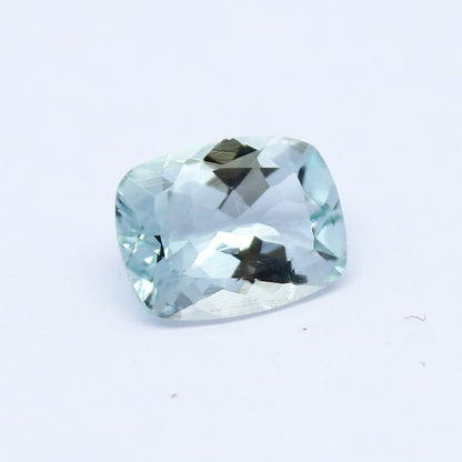 Natural Aquamarine 1.49 Carat 9x7 MM Cushion Shape Faceted Gemstone