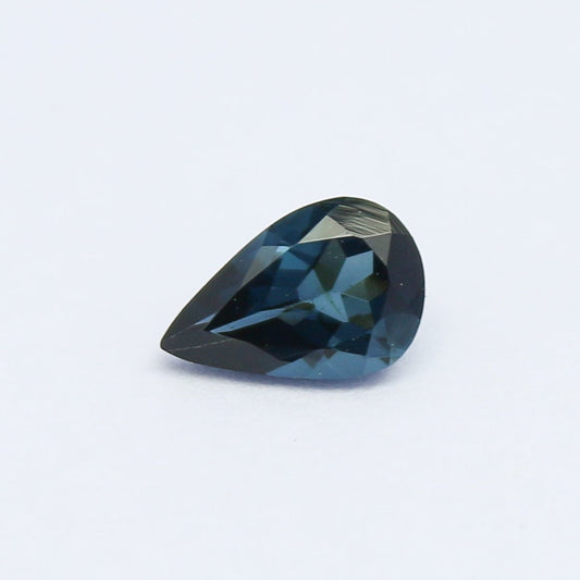 Natural Blue Tourmaline 0.39 Carat 6x4 MM Pear Shape Faceted Gemstone