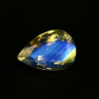 Natural Multi-Fire Rainbow Moonstone AAA+++ QUALITY 4.75 Carat 14x9.5 MM(Approx.) Pear Shape Faceted Gemstone