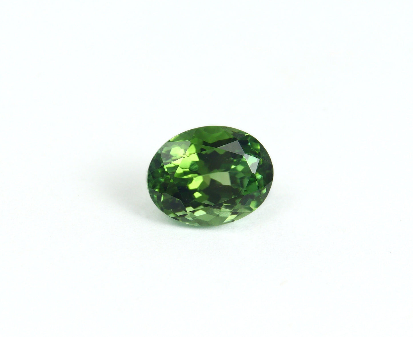 Natural Flawless Green Tourmaline 2.40 Carat 9x7 MM Oval Shape Faceted Gemstone