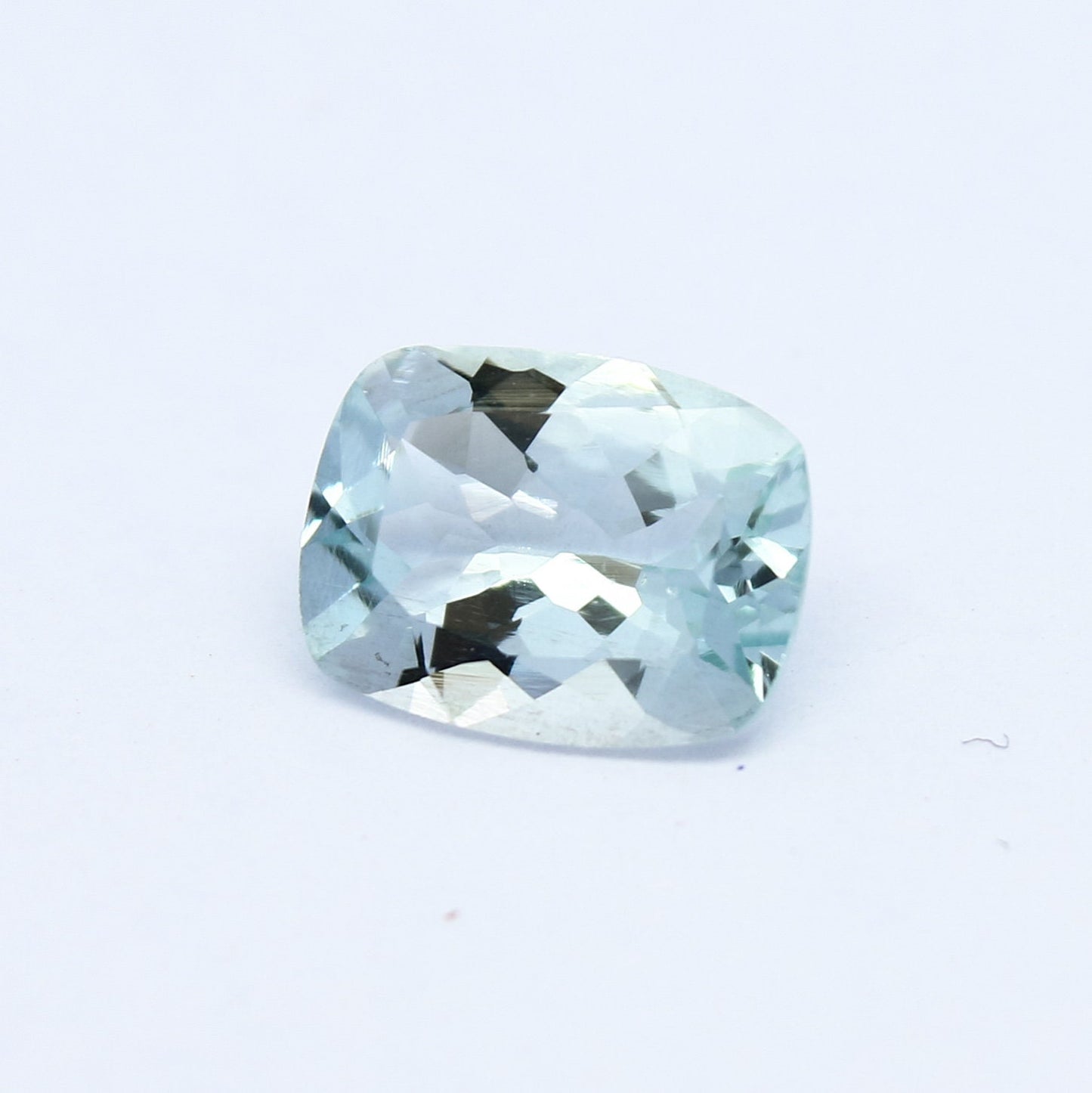 Natural Aquamarine 1.49 Carat 9x7 MM Cushion Shape Faceted Gemstone