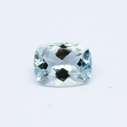 Natural Aquamarine 1.49 Carat 9x7 MM Cushion Shape Faceted Gemstone