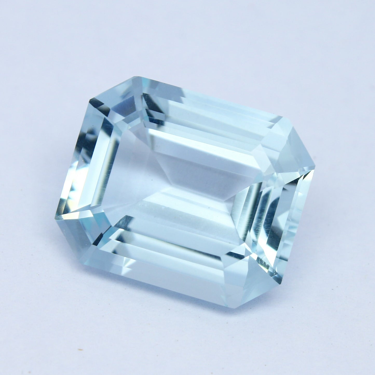 Natural Flawless Aquamarine 17.19 Carat 18x15 MM Octagon Shape Faceted Gemstone