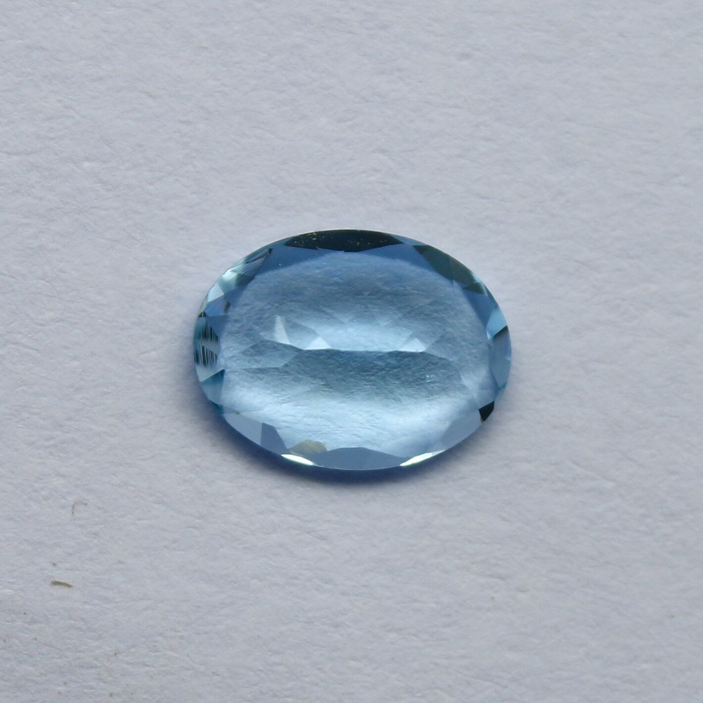 Natural Flawless Aquamarine 1.01 Carat 8x6 MM Oval Shape Faceted Gemstone