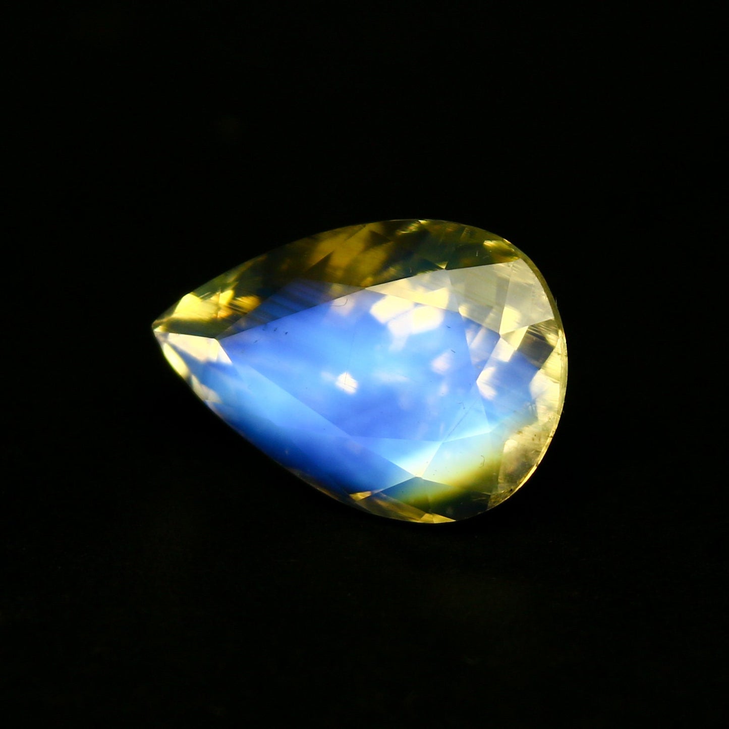 Natural Multi-Fire Rainbow Moonstone AAA+++ QUALITY 4.75 Carat 14x9.5 MM(Approx.) Pear Shape Faceted Gemstone