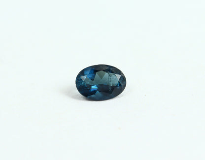 Natural Blue Tourmaline 0.70 Carat 7x5 MM Oval Shape Faceted Gemstone