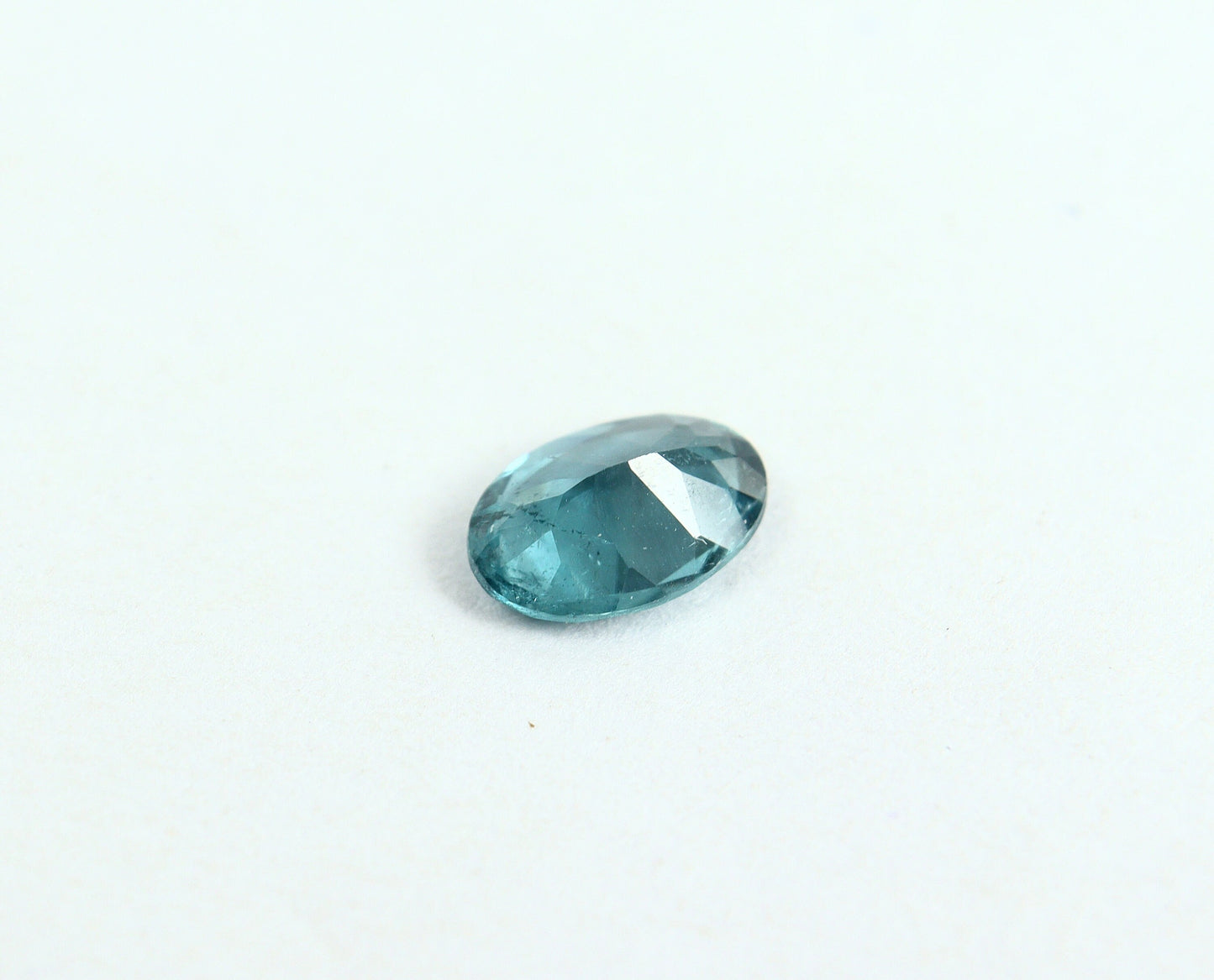 Natural Indicolite Tourmaline 0.55 Carat 6.5x4.5 MM 0val Faceted Gemstone