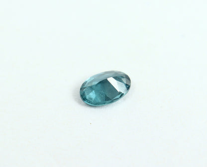 Natural Indicolite Tourmaline 0.55 Carat 6.5x4.5 MM 0val Faceted Gemstone