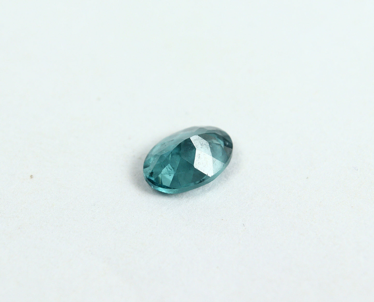 Natural Indicolite Tourmaline 0.65 Carat 6.8x4.8 MM 0val Faceted Gemstone