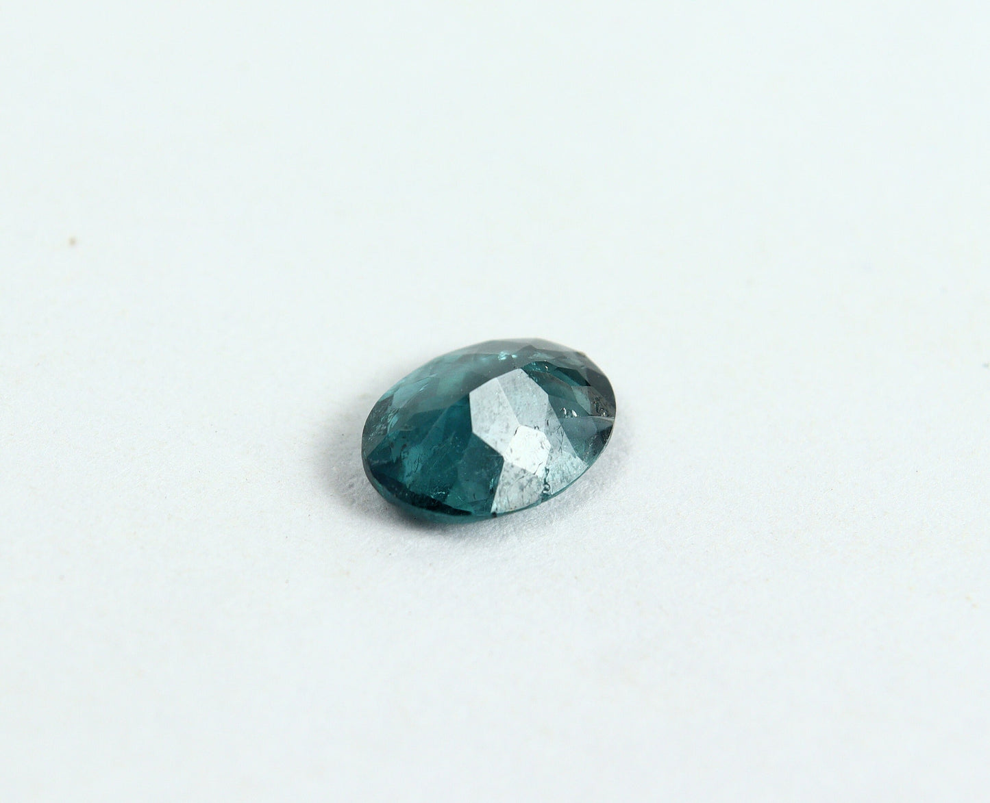 Natural Indicolite Tourmaline 0.83 Carat 7.5x5.5 MM 0val Faceted Gemstone