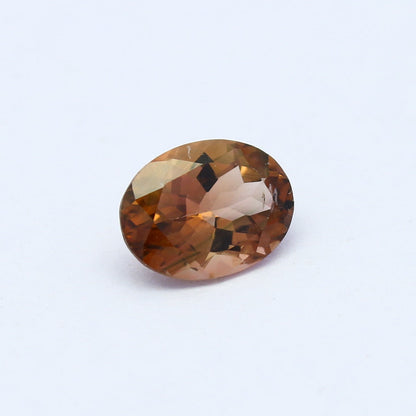 Natural Bi-color Tourmaline 1.27 Carat 8x6 MM Oval Shape Faceted Gemstone