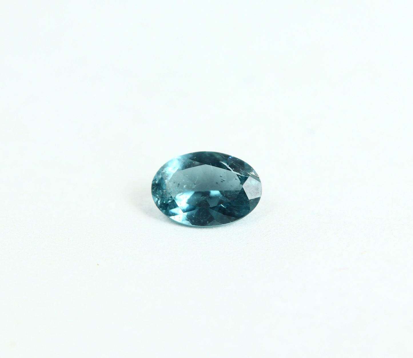 Natural Indicolite Tourmaline 0.55 Carat 6.5x4.5 MM 0val Faceted Gemstone