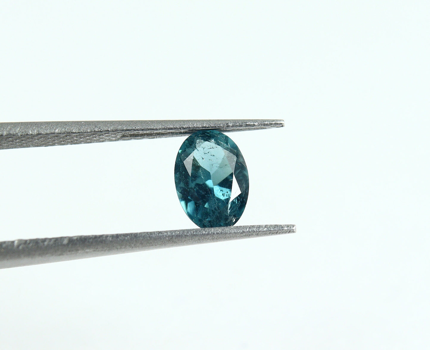 Natural Indicolite Tourmaline 0.55 Carat 6.5x4.5 MM 0val Faceted Gemstone