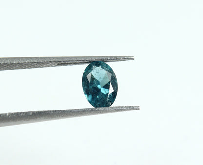 Natural Indicolite Tourmaline 0.55 Carat 6.5x4.5 MM 0val Faceted Gemstone