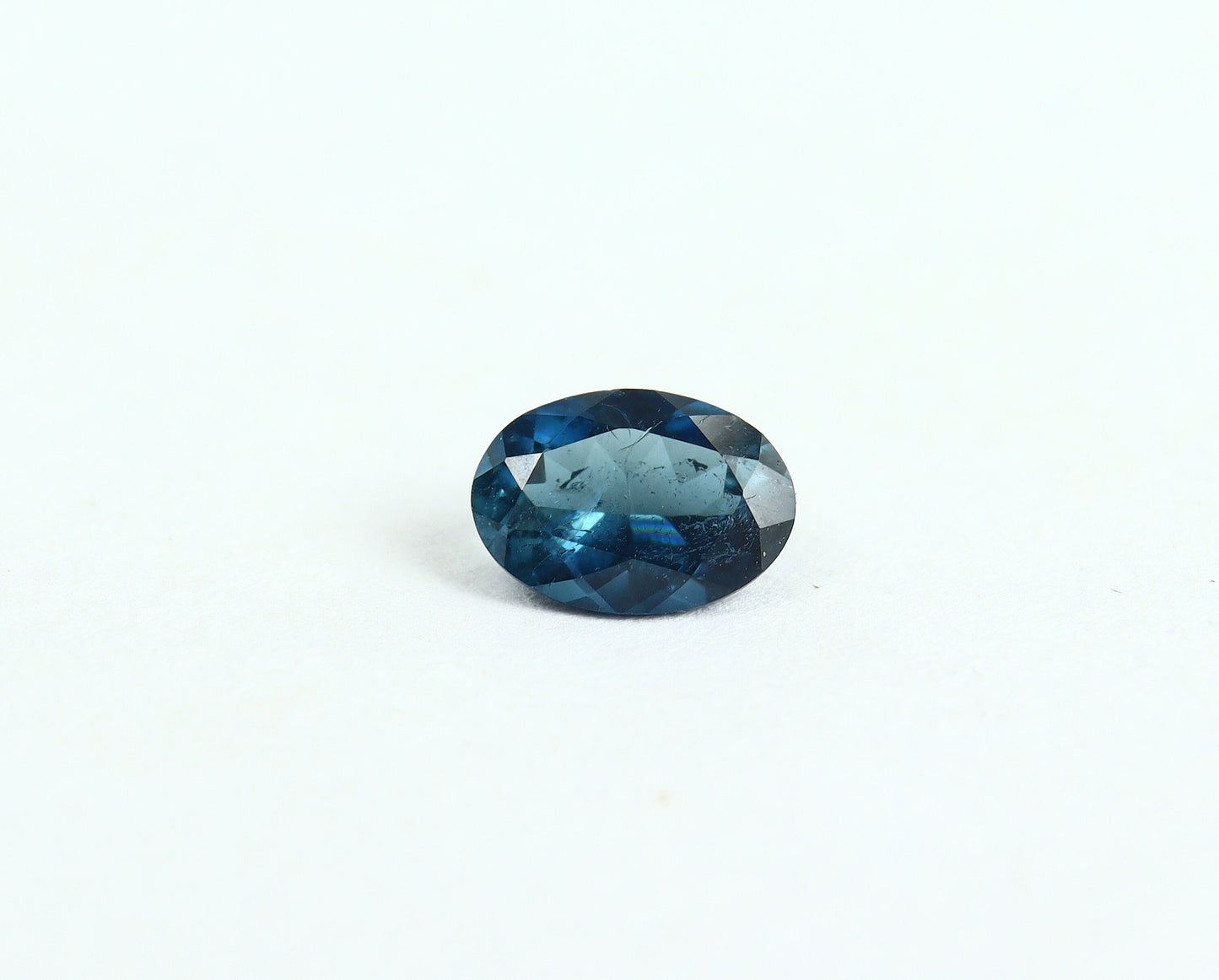 Natural Blue Tourmaline 0.65 Carat 7x5 MM Oval Shape Faceted Gemstone