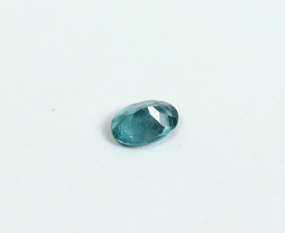 Natural Indicolite Tourmaline 0.68 Carat 7x5 MM 0val Faceted Gemstone